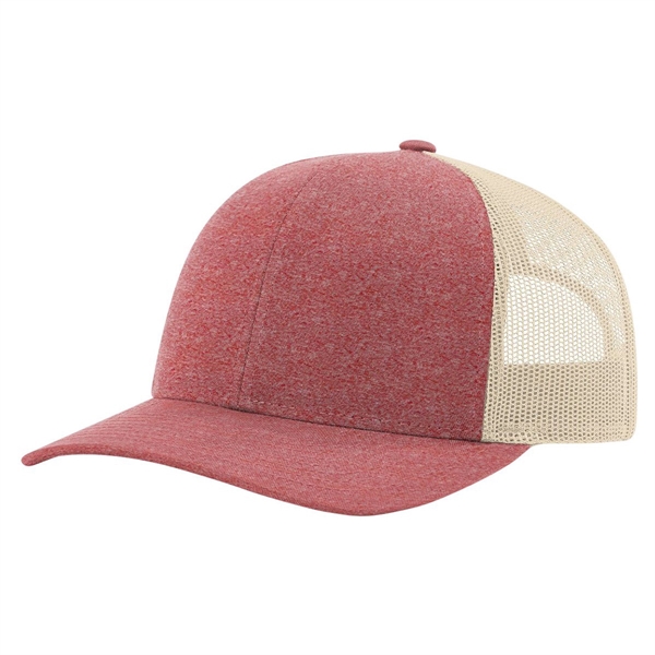 Richardson® Heathered Low Pro Trucker - Richardson® Heathered Low Pro Trucker - Image 9 of 11