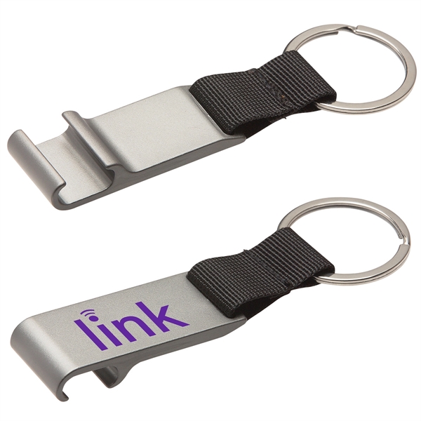 Aluminum Bottle Opener with Key Ring - Aluminum Bottle Opener with Key Ring - Image 3 of 4