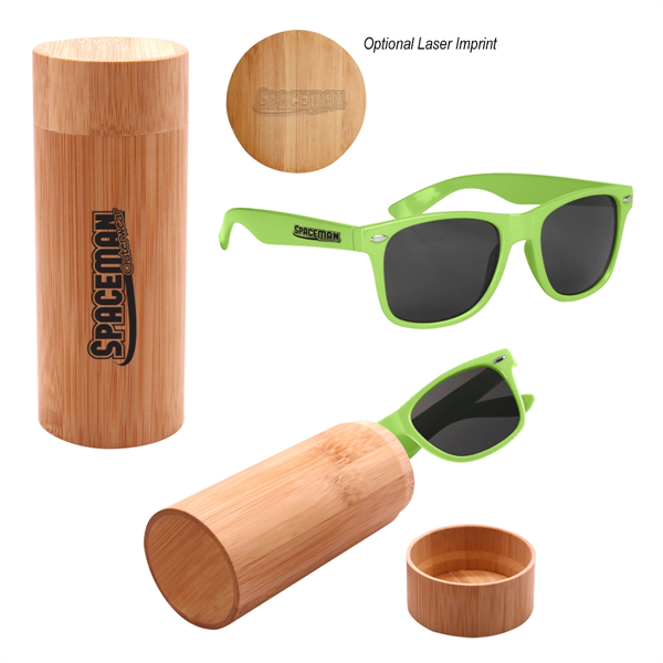 Malibu Sunglasses With Bamboo Case - Malibu Sunglasses With Bamboo Case - Image 0 of 1