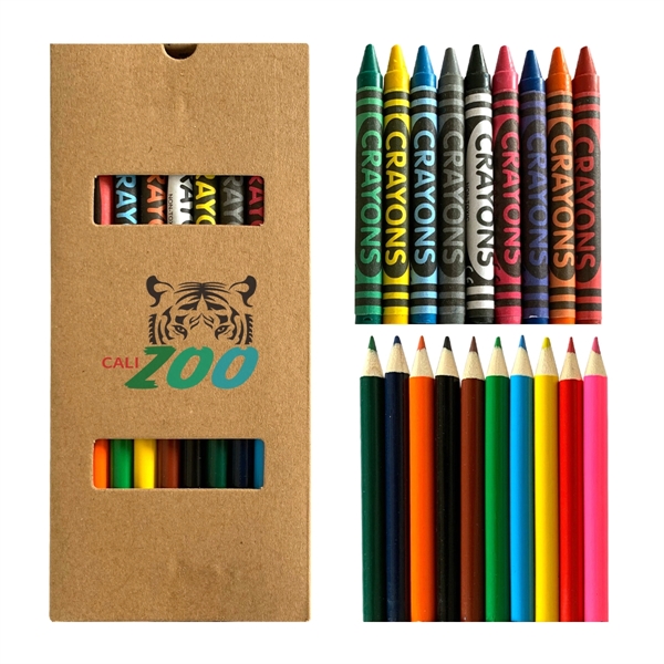 19 Piece Crayon And Pencil Set - 19 Piece Crayon And Pencil Set - Image 0 of 3