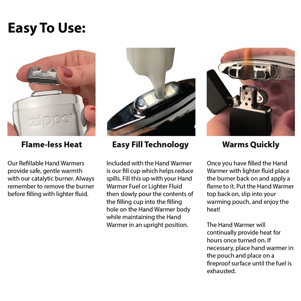 Zippo® 12-HOUR REFILLABLE HAND WARMER - Zippo® 12-HOUR REFILLABLE HAND WARMER - Image 6 of 16