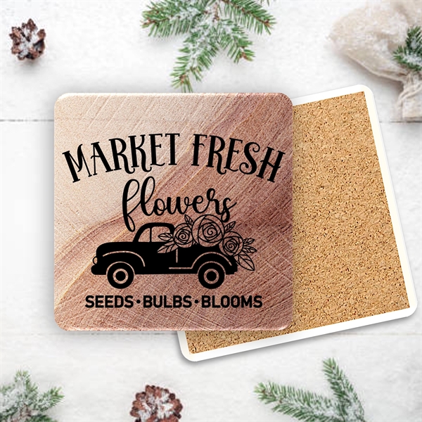 Faux Sandstone Absorbent Stone Coaster - Faux Sandstone Absorbent Stone Coaster - Image 5 of 8