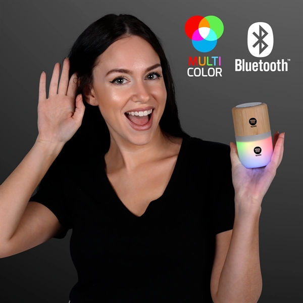 4.25" Light Up Speaker, Bluetooth + Rechargeable - 4.25" Light Up Speaker, Bluetooth + Rechargeable - Image 2 of 2