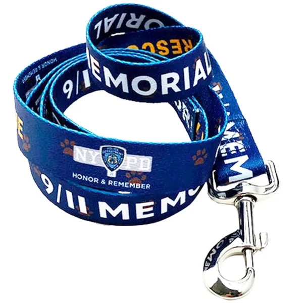 Dye-Sublimation Dog Leash with Adjustable Collar & Carabiner - Dye-Sublimation Dog Leash with Adjustable Collar & Carabiner - Image 1 of 7