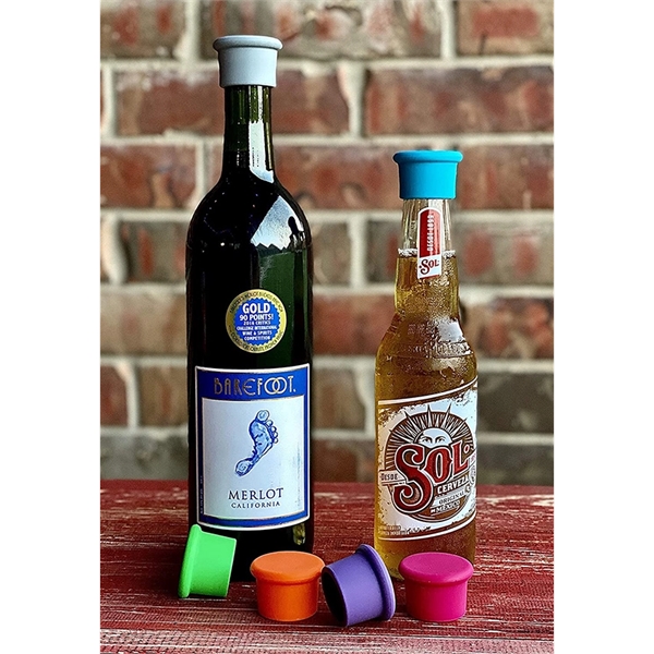 Reusable Beer Bottle Covers Silicone Wine Stoppers - Reusable Beer Bottle Covers Silicone Wine Stoppers - Image 2 of 2