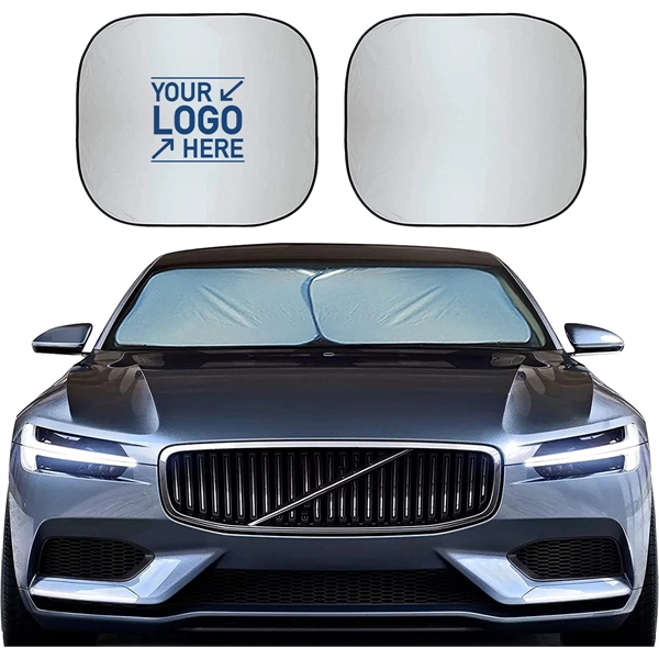 Car Windshield Sunshade 2-Pieces - Car Windshield Sunshade 2-Pieces - Image 0 of 2
