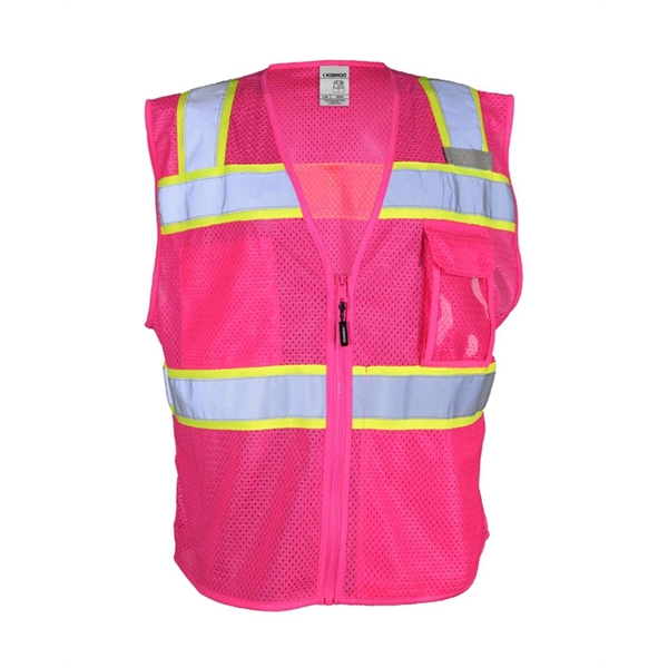 Kishigo EV Series® Enhanced Visibility 3 Pocket Mesh Vest - Kishigo EV Series® Enhanced Visibility 3 Pocket Mesh Vest - Image 3 of 8