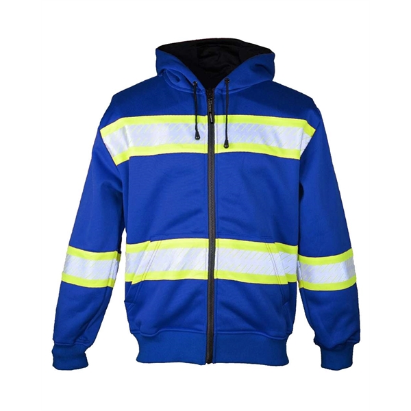 Kishigo EV Series® Enhanced Visibility Full-Zip Hooded Sw... - Kishigo EV Series® Enhanced Visibility Full-Zip Hooded Sw... - Image 6 of 7