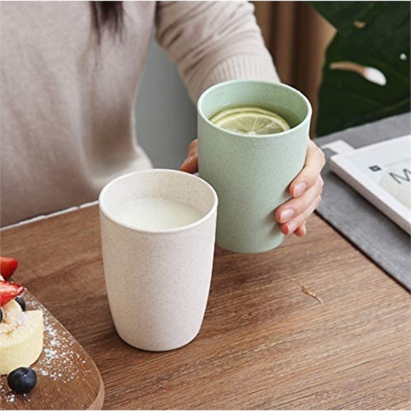 12Oz Reusable Wheat Straw Cups - 12Oz Reusable Wheat Straw Cups - Image 1 of 2