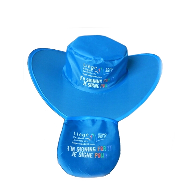 Folding Nylon Cowboy Hat - Folding Nylon Cowboy Hat - Image 1 of 2