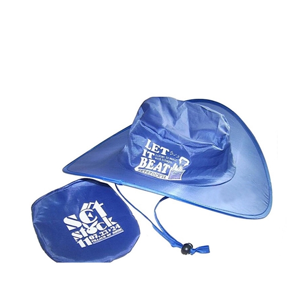 Folding Nylon Cowboy Hat - Folding Nylon Cowboy Hat - Image 2 of 2