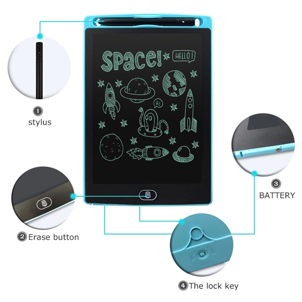 8.5 Inch Kids LCD Writing Tablet - 8.5 Inch Kids LCD Writing Tablet - Image 2 of 3