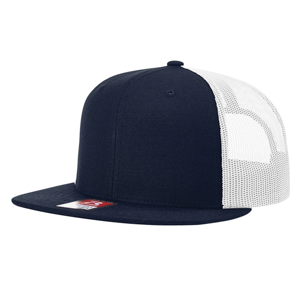 Richardson® Wool Blend Flat Bill Trucker - Richardson® Wool Blend Flat Bill Trucker - Image 5 of 32