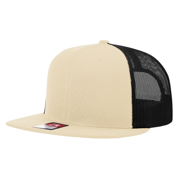 Richardson® Wool Blend Flat Bill Trucker - Richardson® Wool Blend Flat Bill Trucker - Image 11 of 32