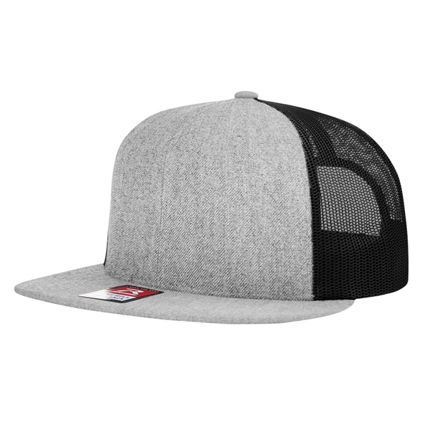 Richardson® Wool Blend Flat Bill Trucker - Richardson® Wool Blend Flat Bill Trucker - Image 14 of 32