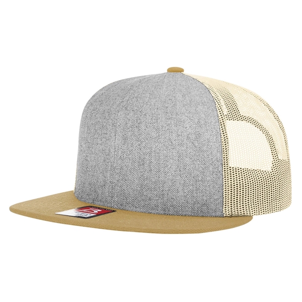 Richardson® Wool Blend Flat Bill Trucker - Richardson® Wool Blend Flat Bill Trucker - Image 17 of 32
