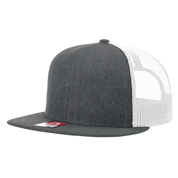 Richardson® Wool Blend Flat Bill Trucker - Richardson® Wool Blend Flat Bill Trucker - Image 20 of 32