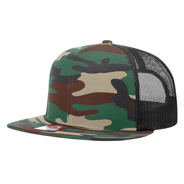 Richardson® Wool Blend Flat Bill Trucker - Richardson® Wool Blend Flat Bill Trucker - Image 26 of 32