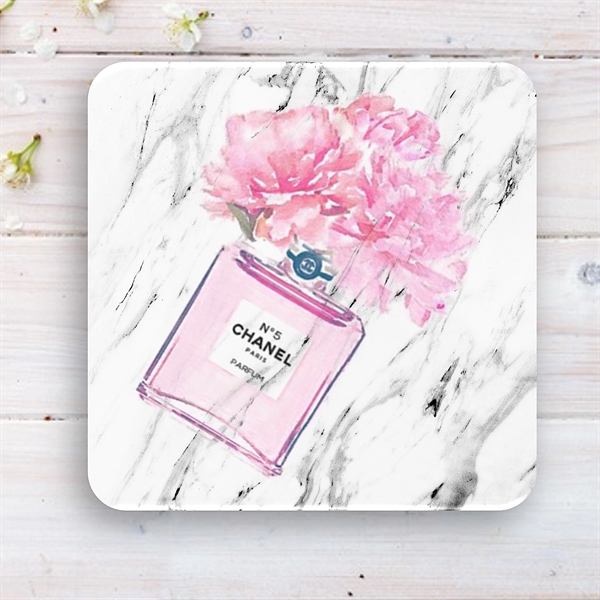 Faux White Marble Absorbent Stone Coaster - Faux White Marble Absorbent Stone Coaster - Image 3 of 11