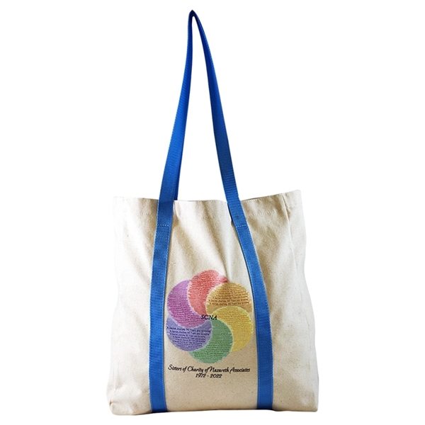 Full Side Gusset Cotton Tote, with Full Wrap Handles - Full Side Gusset Cotton Tote, with Full Wrap Handles - Image 0 of 1