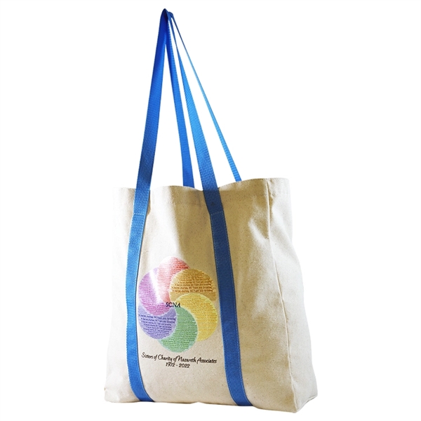 Full Side Gusset Cotton Tote, with Full Wrap Handles - Full Side Gusset Cotton Tote, with Full Wrap Handles - Image 1 of 1