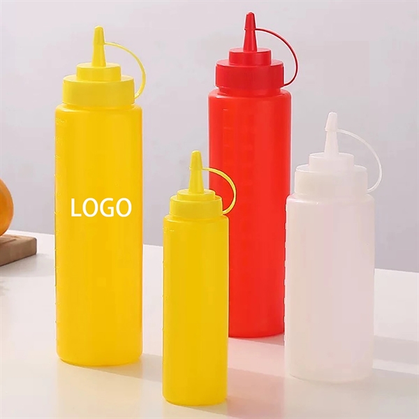 Plastic Condiment Squeeze Squirt Bottles for Sauces - Plastic Condiment Squeeze Squirt Bottles for Sauces - Image 1 of 2