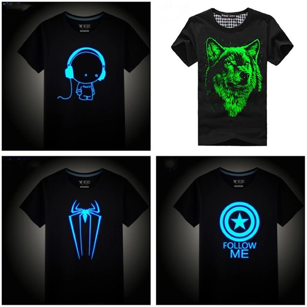 Custom logo luminous T-shirt - Custom logo luminous T-shirt - Image 0 of 1