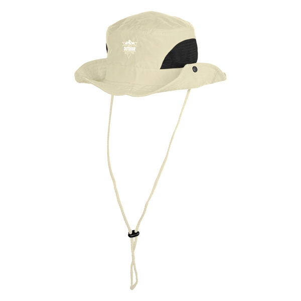 Embroidered Adventurer Bucket Hat with Mesh Sides - Embroidered Adventurer Bucket Hat with Mesh Sides - Image 0 of 1