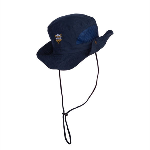 Embroidered Adventurer Bucket Hat with Mesh Sides - Embroidered Adventurer Bucket Hat with Mesh Sides - Image 1 of 1