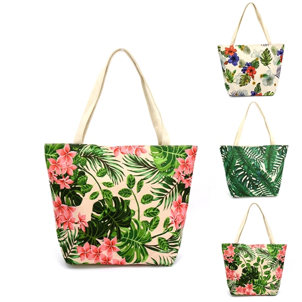 Heat Transfer Single Shoulder Beach Bag - Heat Transfer Single Shoulder Beach Bag - Image 0 of 2