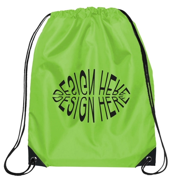 Jumbo Drawstring Backpacks - 17" x 20" - Jumbo Drawstring Backpacks - 17" x 20" - Image 6 of 15