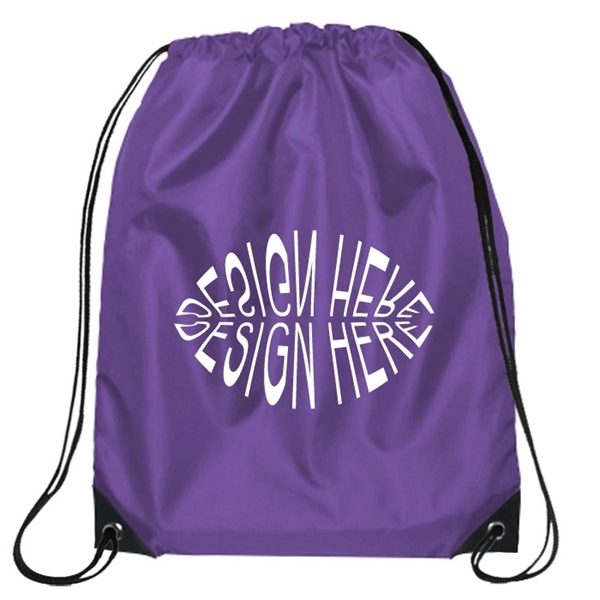 Jumbo Drawstring Backpacks - 17" x 20" - Jumbo Drawstring Backpacks - 17" x 20" - Image 11 of 15