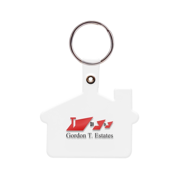 House Shaped Soft Plastic Key Tag (2 Color Imprint) - House Shaped Soft Plastic Key Tag (2 Color Imprint) - Image 2 of 7