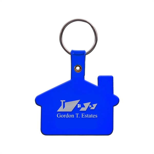 House Shaped Soft Plastic Key Tag (2 Color Imprint) - House Shaped Soft Plastic Key Tag (2 Color Imprint) - Image 3 of 7