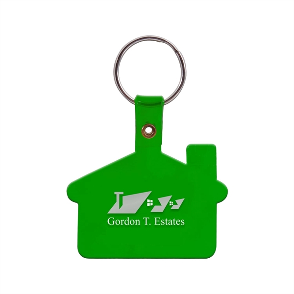House Shaped Soft Plastic Key Tag (2 Color Imprint) - House Shaped Soft Plastic Key Tag (2 Color Imprint) - Image 4 of 7