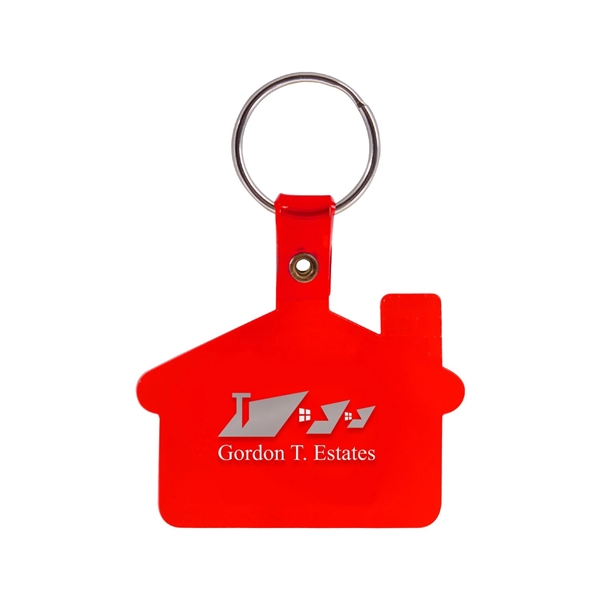 House Shaped Soft Plastic Key Tag (2 Color Imprint) - House Shaped Soft Plastic Key Tag (2 Color Imprint) - Image 5 of 7