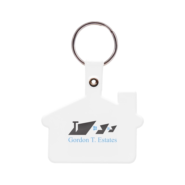 House Shaped Soft Plastic Key Tag (2 Color Imprint) - House Shaped Soft Plastic Key Tag (2 Color Imprint) - Image 7 of 7