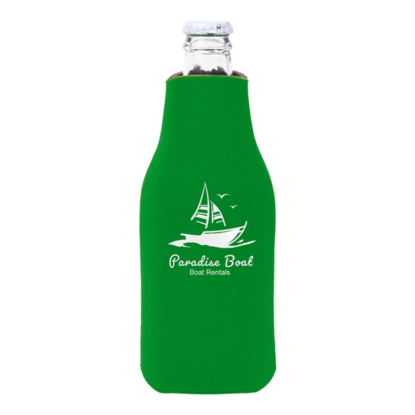 Zipper Beer Bottle Cooler w/ 1 Color Imprint - Zipper Beer Bottle Cooler w/ 1 Color Imprint - Image 17 of 26