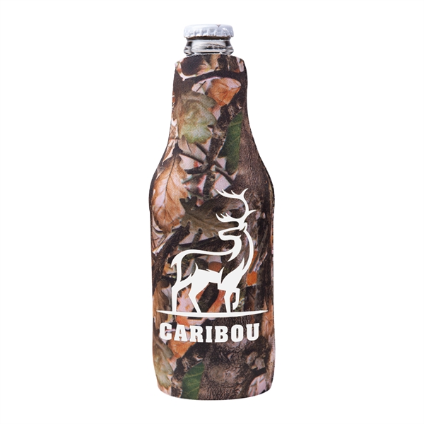 Neoprene Zipper Beer Bottle Cooler w/ 1 Color Imprint - Neoprene Zipper Beer Bottle Cooler w/ 1 Color Imprint - Image 2 of 9
