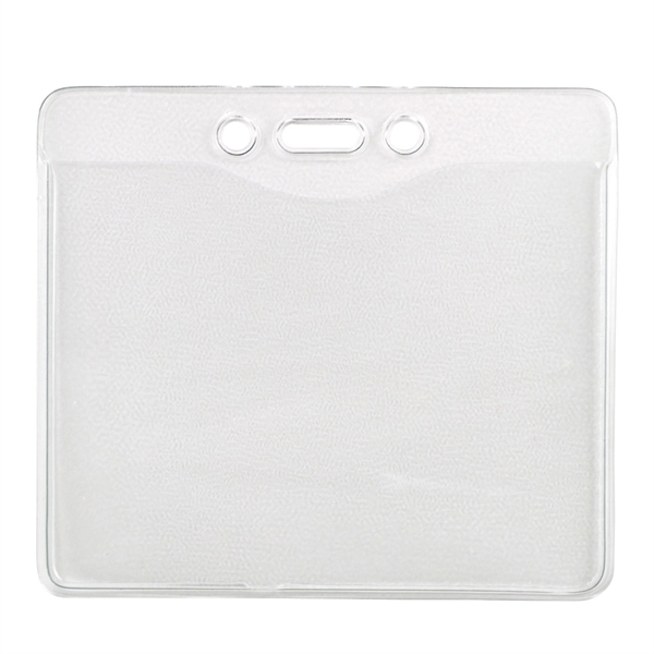 Horizontal Clear Vinyl Badge Holder 4.30" x 3.90" - Horizontal Clear Vinyl Badge Holder 4.30" x 3.90" - Image 0 of 0
