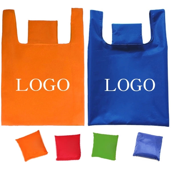 Foldaway T Shirt RPET Shopping Bag - Foldaway T Shirt RPET Shopping Bag - Image 8 of 8