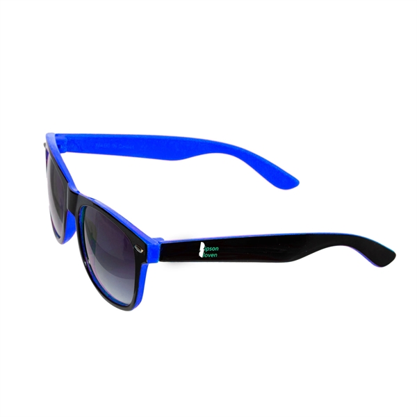 Miami Dual Tone Sunglasses w/ 2 Color Imprint - Miami Dual Tone Sunglasses w/ 2 Color Imprint - Image 1 of 11