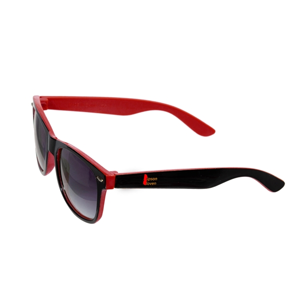 Miami Dual Tone Sunglasses w/ 2 Color Imprint - Miami Dual Tone Sunglasses w/ 2 Color Imprint - Image 4 of 11