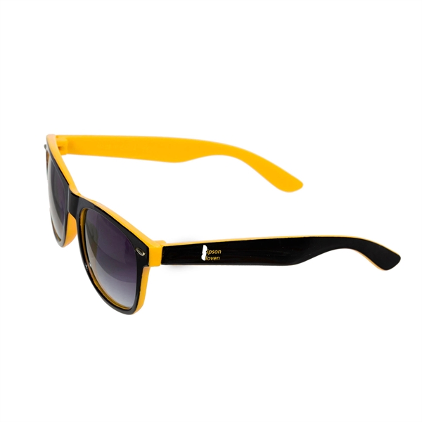 Miami Dual Tone Sunglasses w/ 2 Color Imprint - Miami Dual Tone Sunglasses w/ 2 Color Imprint - Image 5 of 11