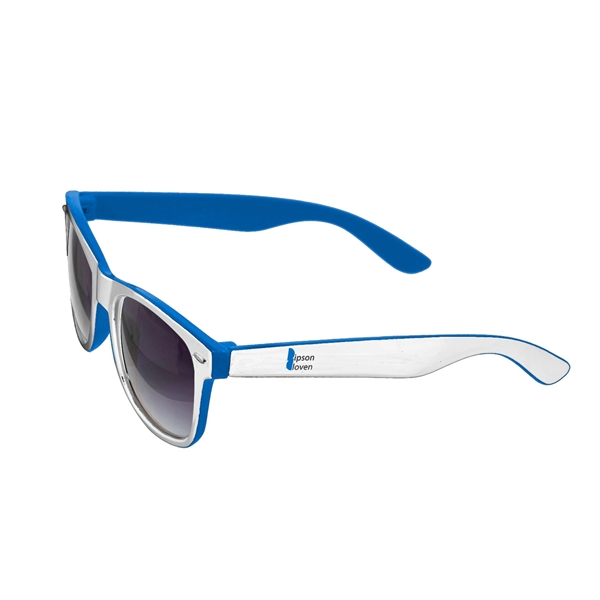 Miami Dual Tone Sunglasses w/ 2 Color Imprint - Miami Dual Tone Sunglasses w/ 2 Color Imprint - Image 7 of 11