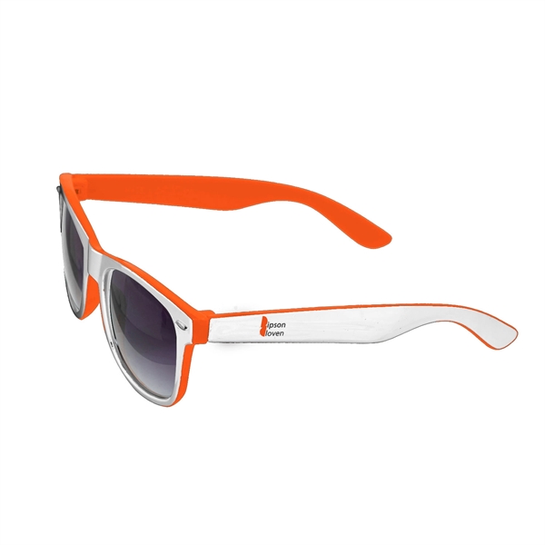 Miami Dual Tone Sunglasses w/ 2 Color Imprint - Miami Dual Tone Sunglasses w/ 2 Color Imprint - Image 9 of 11