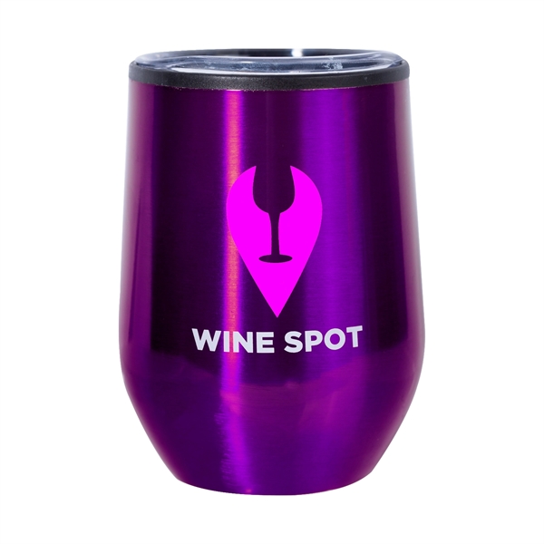 12 oz. Divvy Stainless Steel Glass (2 Color Imprint) - 12 oz. Divvy Stainless Steel Glass (2 Color Imprint) - Image 7 of 11