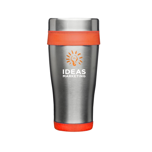 16 oz. Grab-N-Go Insulated Stainless Steel Mugs 2 Color Imp. - 16 oz. Grab-N-Go Insulated Stainless Steel Mugs 2 Color Imp. - Image 4 of 8