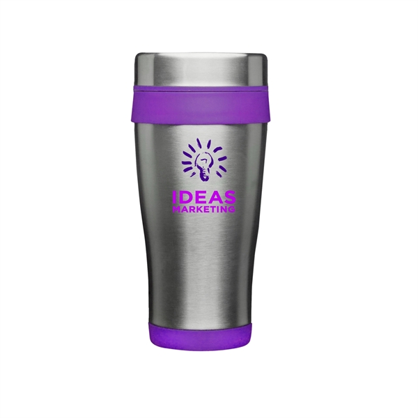 16 oz. Grab-N-Go Insulated Stainless Steel Mugs 2 Color Imp. - 16 oz. Grab-N-Go Insulated Stainless Steel Mugs 2 Color Imp. - Image 6 of 8