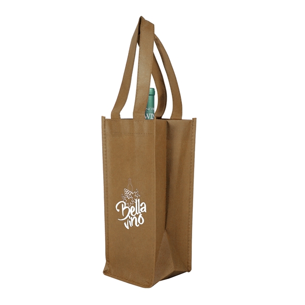 Hospitality Non-Woven Wine Bag (1 Color Imprint) - Hospitality Non-Woven Wine Bag (1 Color Imprint) - Image 7 of 9